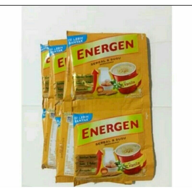 

Energen sereal coklat /kacang hijau/vanila