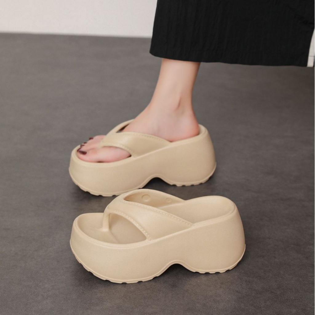 Kaod Sandal Empuk Idul Fitri Wijes Selop Pacar Wanita Wedges Bisa Cod Weagnes Srandal Slop Keren Rew