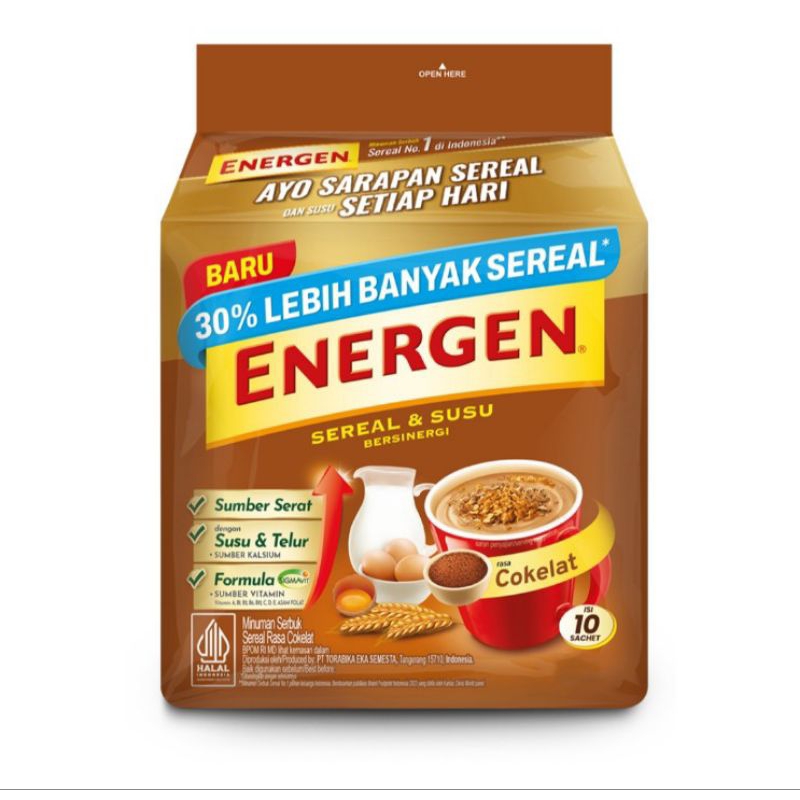 

Energen Minuman Sereal Cokelat 10 x 30 g