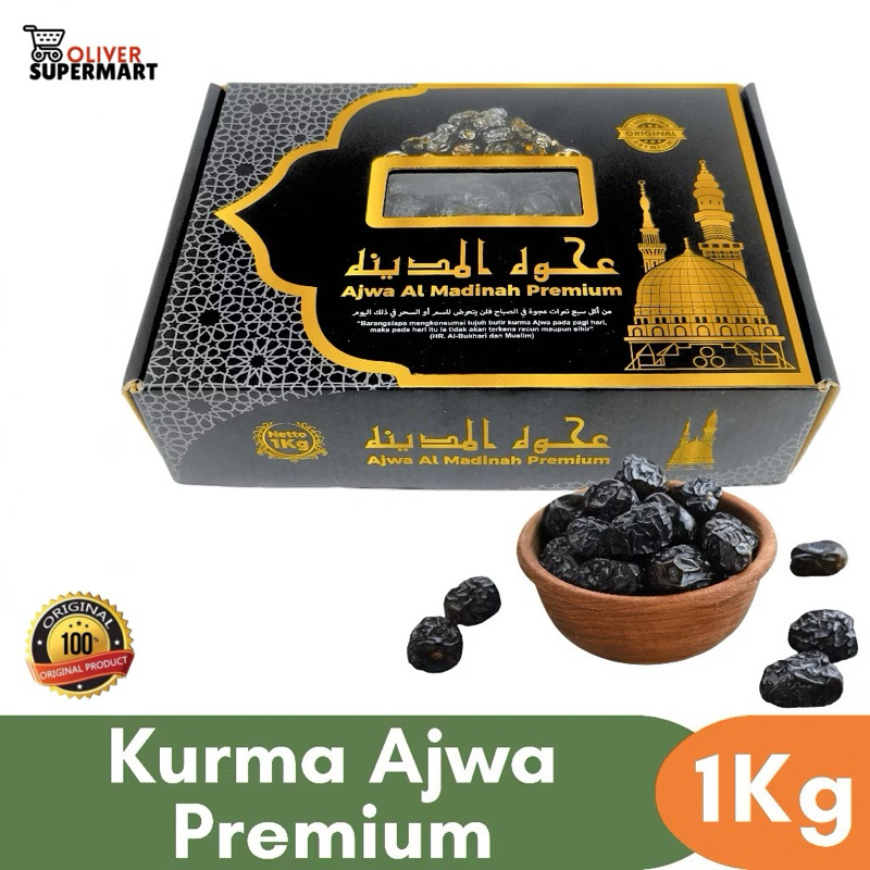 

Kurma ajwa 1kg kemasan ekslusif original madinah