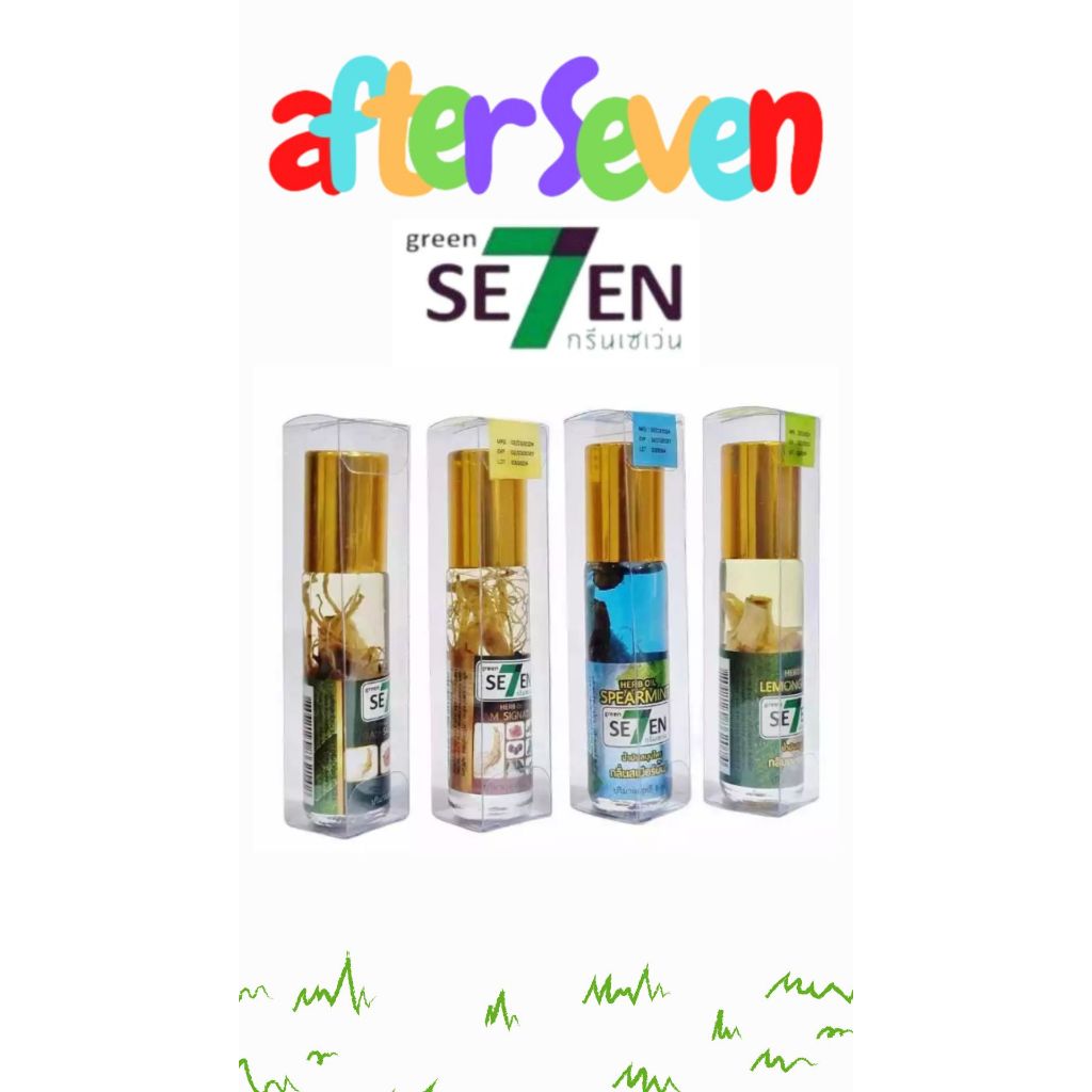 Minyak Angin Thailand/Green Seven Lavender/Spearmint/Siam Signature/GREEN SE7EN OIL Ori Thai/Green7