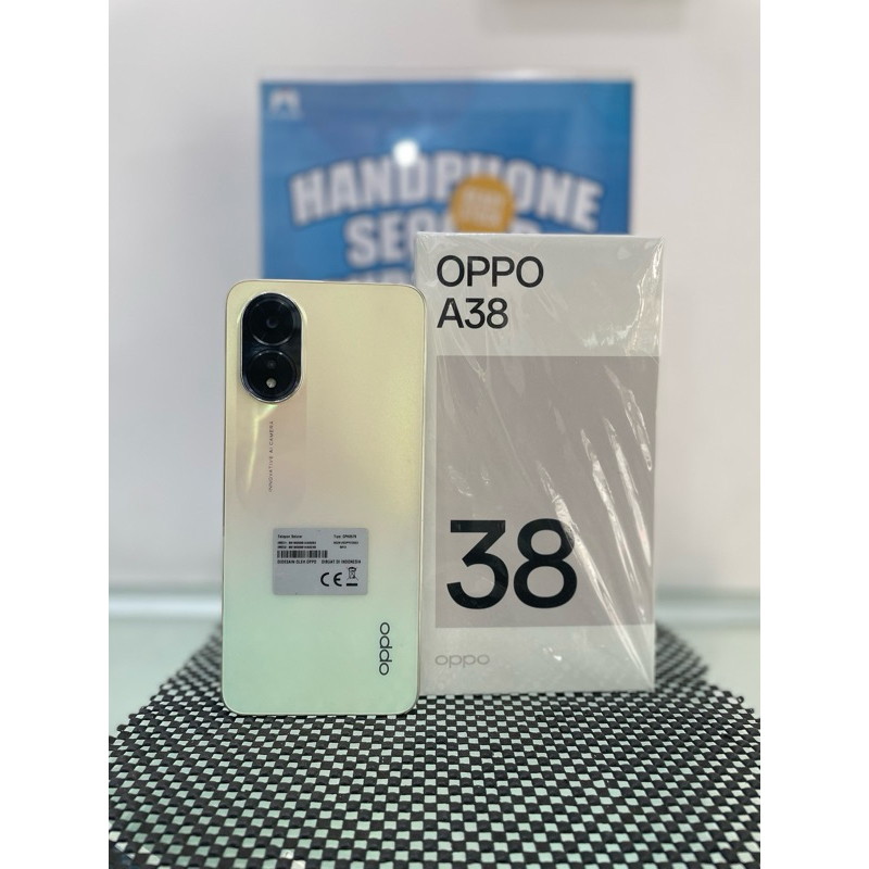 Oppo A38 4/128 Emas Mulus Second