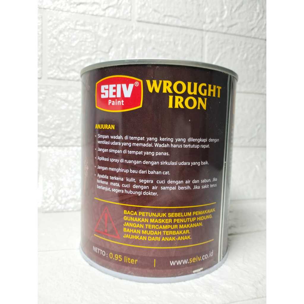 Cat SEIV WROUGHT IRON cat besi tempa warna Emas/BRILLIANT GOLD