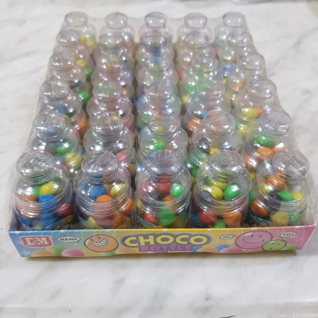 

Permen Coklat Butiran Botol Warna Warni Viral