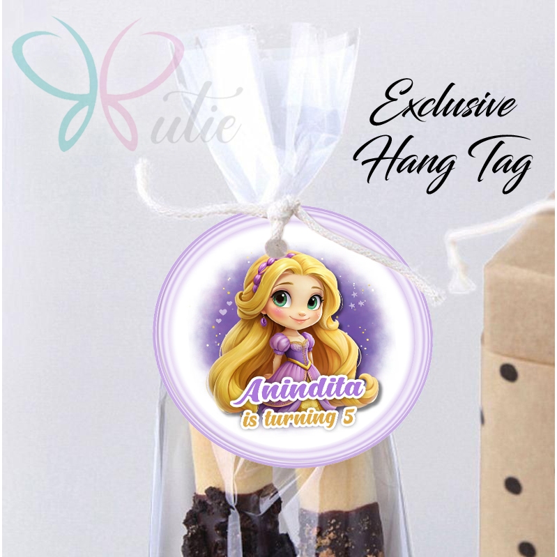 RAPUNZEL 2-3 HANG TAG THANK YOU CARD ULTAH / ULANG TAHUN