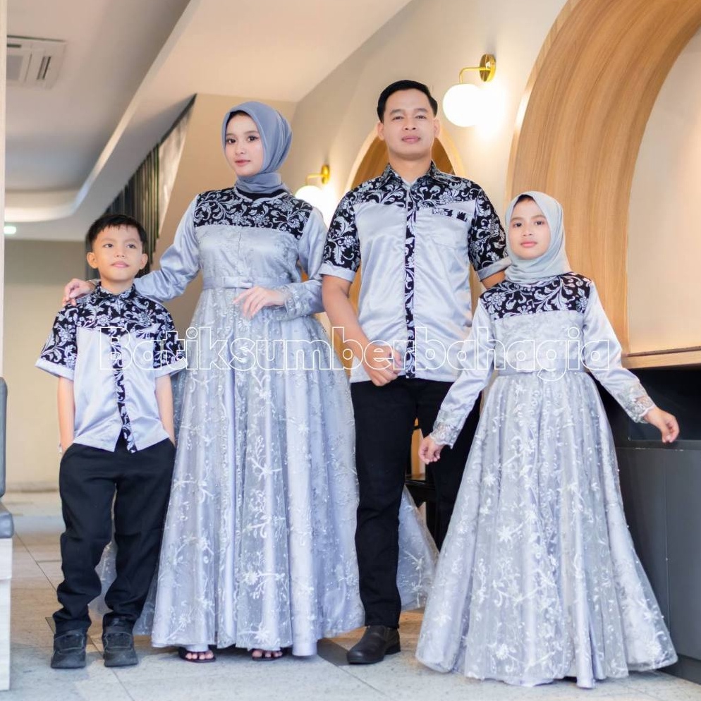 Harga Grosir baju couple pasangan baju lebaran 225 couple keluarga gamis couple keluarga gaun couple