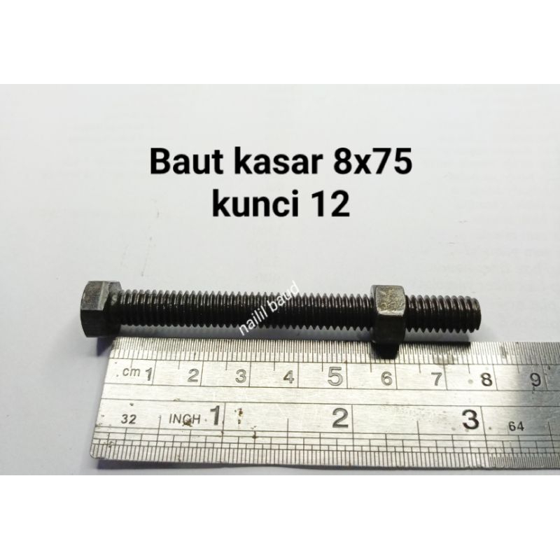 Baut Kasar 8x75 Kunci 12
