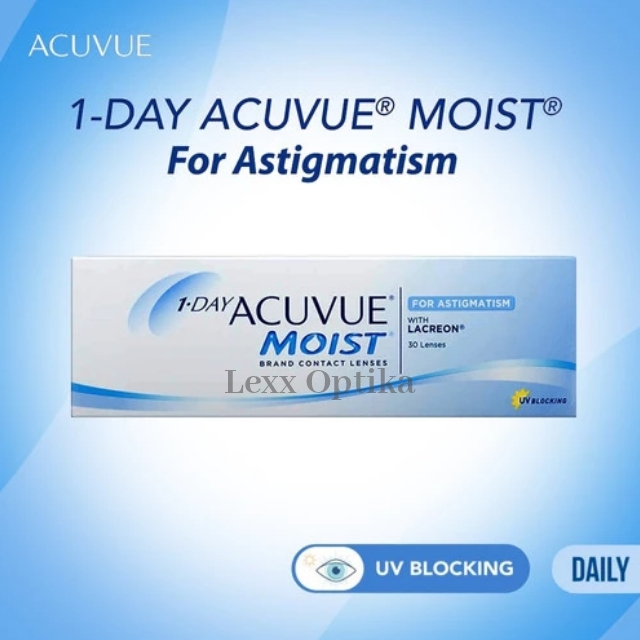 1-Day Acuvue Moist Astigmatism Contact Lenses Cylinder / Softlens Silinder Harian