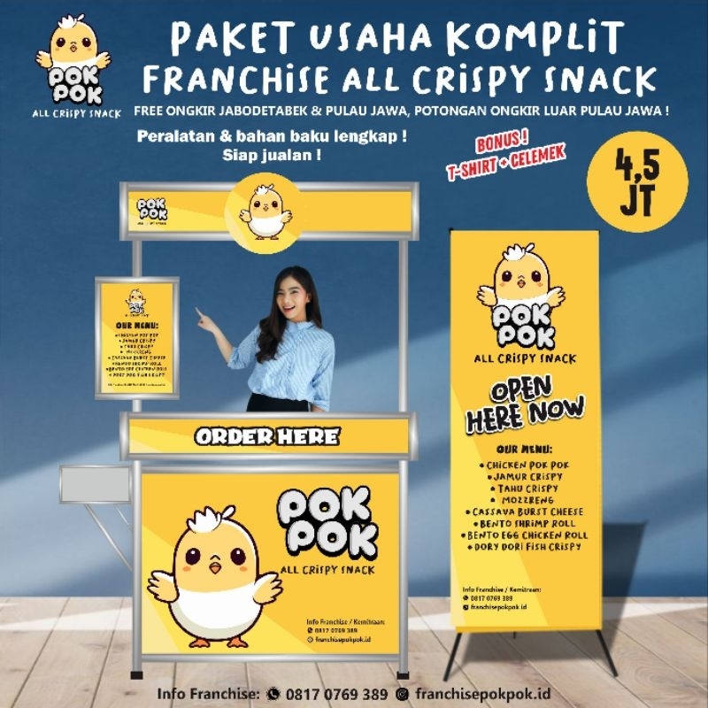 

Paket Usaha Komplit Franchise Chicken Pok Pok, Siap Jualan !