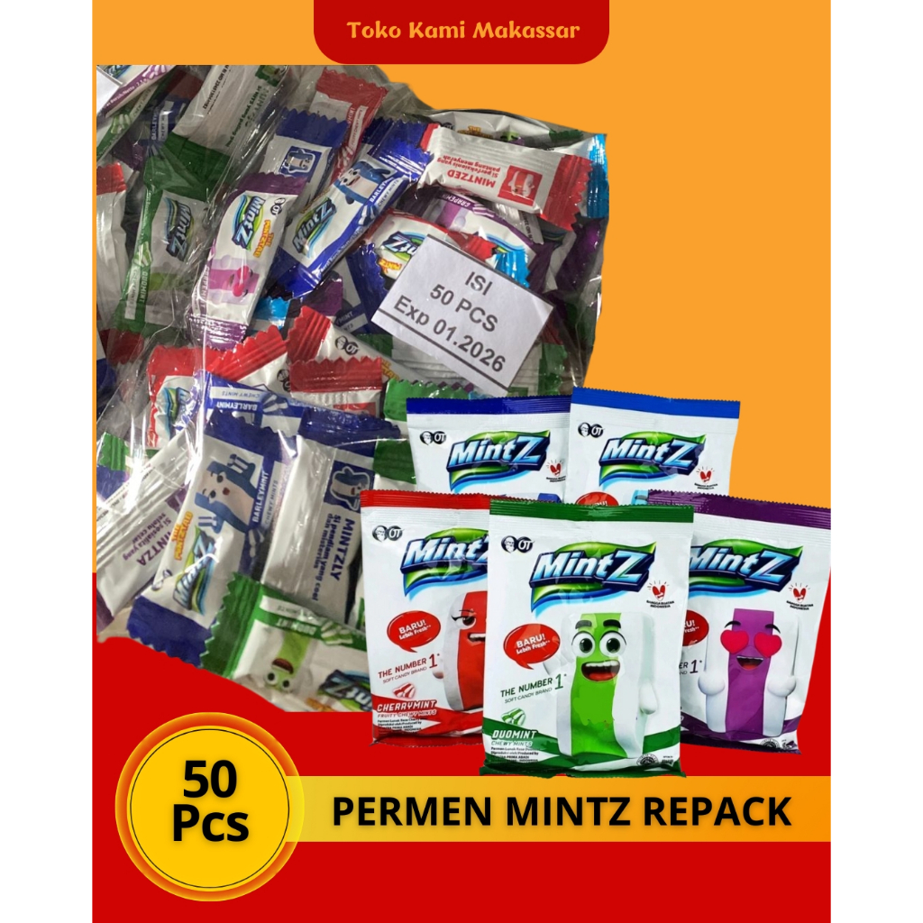 

PERMEN MINTZ REPACK BUNGKUS ISI 50 Pcs