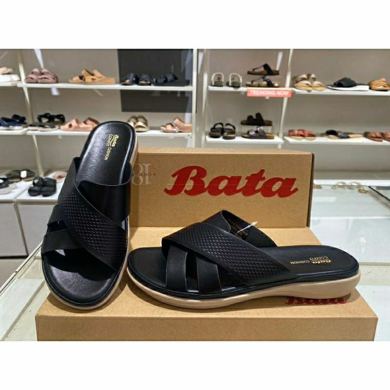 Bata Comfit Cushion Sandal Slop Wanita Empuk 591-6018
