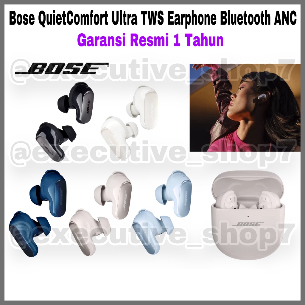 Bose QuietComfort Ultra TWS Earphone Bluetooth ANC - Garansi Resmi 1 Tahun