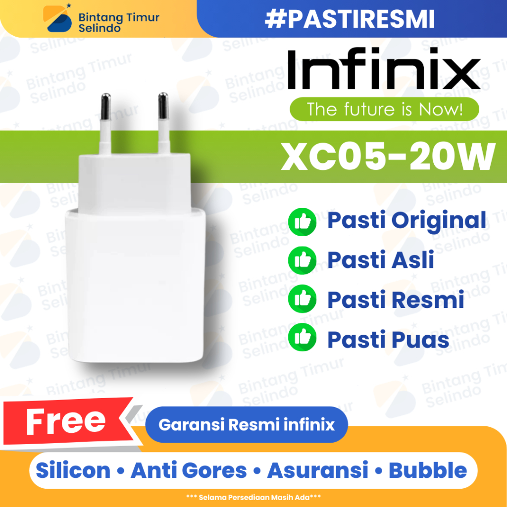 Infinix iot XC05 Charger Kit - 20W Fast Charging Adaptor with 3A Type-C to C Cable