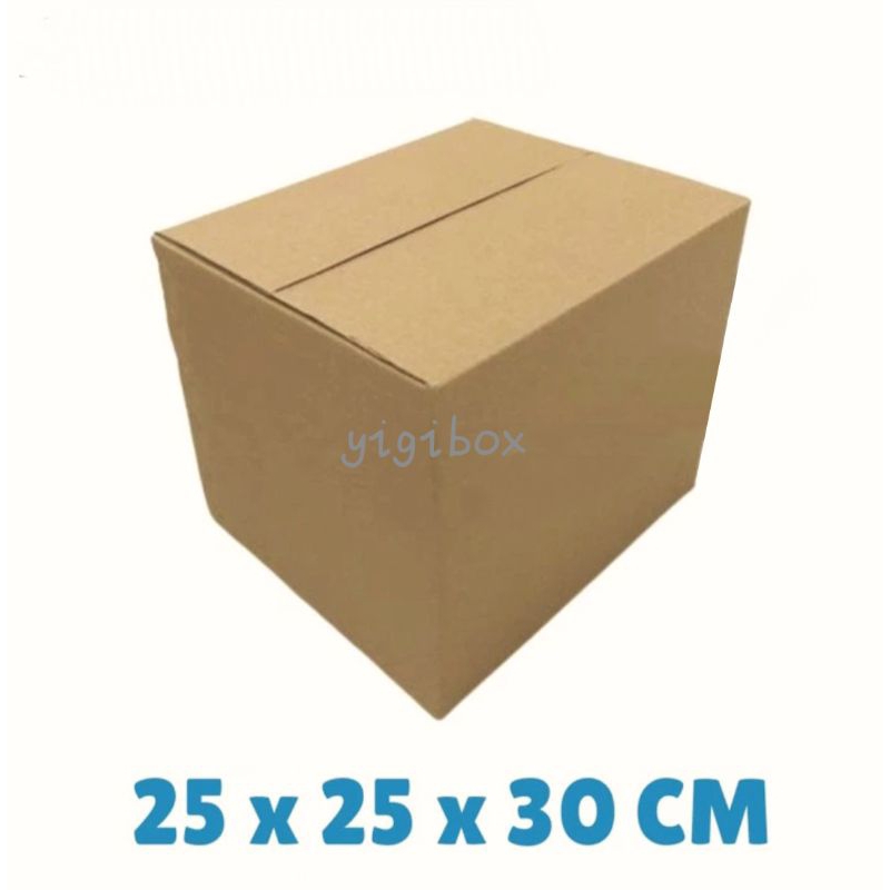 

Kardus Karton Box Ukuran 25x25x30 CM.... ST Single Wall Polos Untuk Packing Souvenir dll