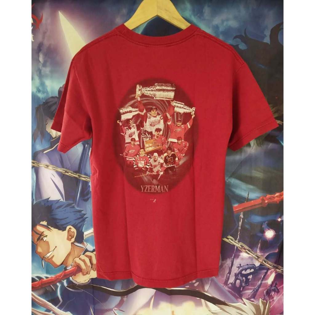 NHL Yzerman Graphic Art Official Tee Kaos Tshirt Original Second Merch Japan Korea Brand Vintage Ret