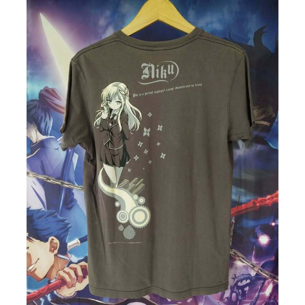 Haganai Official Anime Tee by Mars Sixteen Kaos Tshirt Original Second Merch Japan Korea Brand Vinta