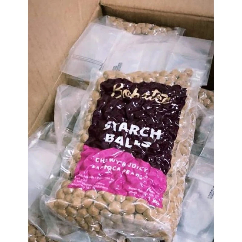 

BOBATEE - BOBA BUBBLE TAPIOKA PEARL 1 KG - Tersedia Harga Grosir Per Dus isi 10 kg