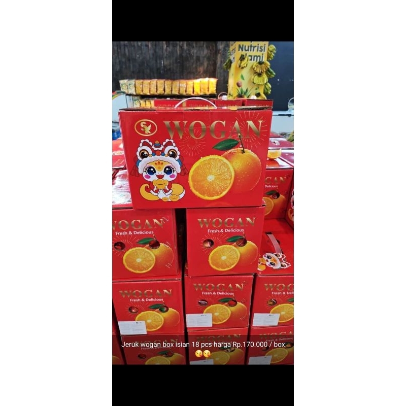 

Buah jeruk wogan spesial imlek Gift box isi 18 pcs