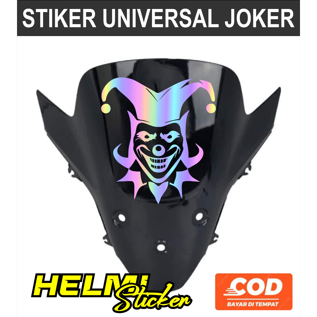 STIKER CUTTING STICKER JOKER VISOR MOTOR MOBIL UNIVERSAL STIKER JOKER