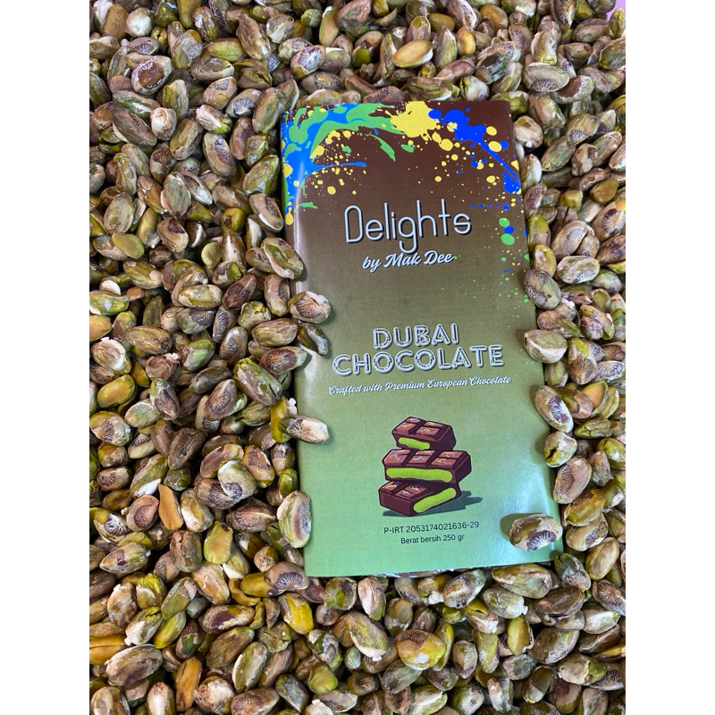

coklat dubai pistachio kunafa asli 250 gr