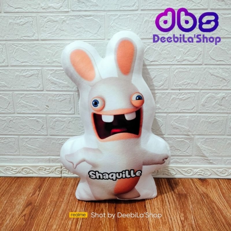BONEKA BANTAL RABBIDS INVASION FREE UKIR NAMA / BONEKA RABBIDS INVASION PRINTING CUSTOM