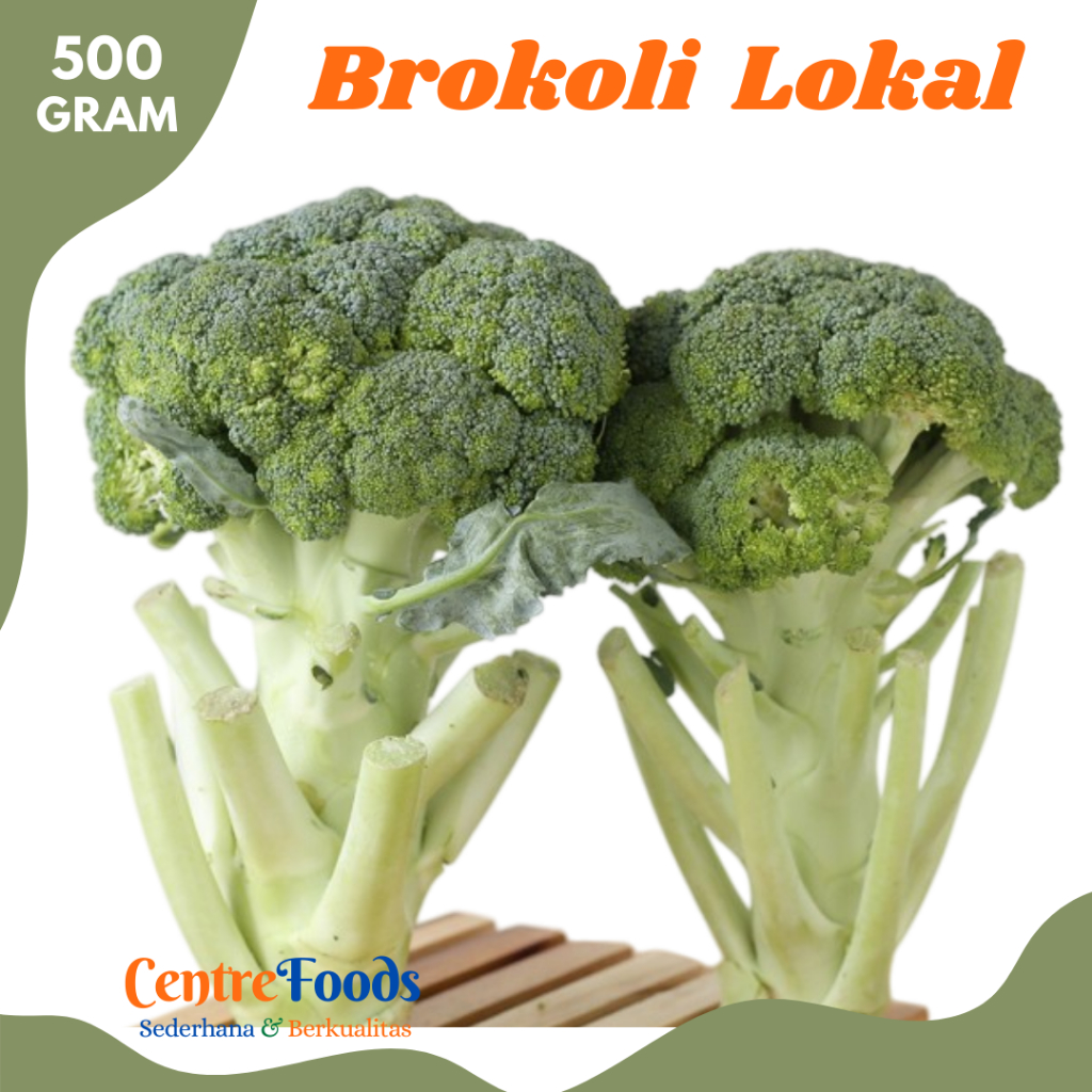 

BROKOLI HIJAU Lokal - Sayur Brokoli Fresh | 500gr [ Harga Per 0,5 Kg ]