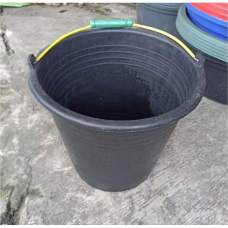 Ember Karet 24 Kuda mas / Ember Hitam karet anti pecah 26 liter Cap kuda mas