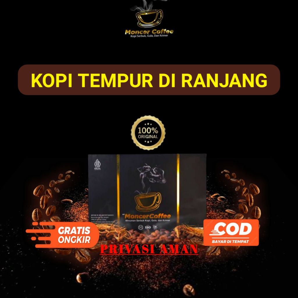 

KopiiMoccerr Coffe Original Kopi Stamina Pria 10 Kali Lebih Kuat Tahan Lama Aman Tanpa Efek Samping