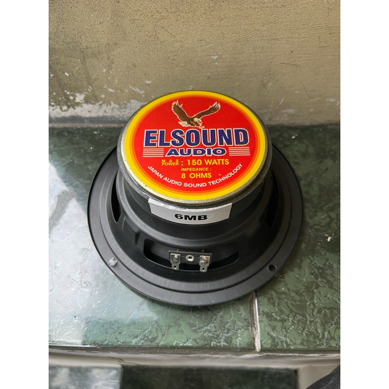 Speaker Komponen Elsound 6in Woofer 6inchi 6 inch MB Magnet Besar 6,5 in Bass 150 Watt
