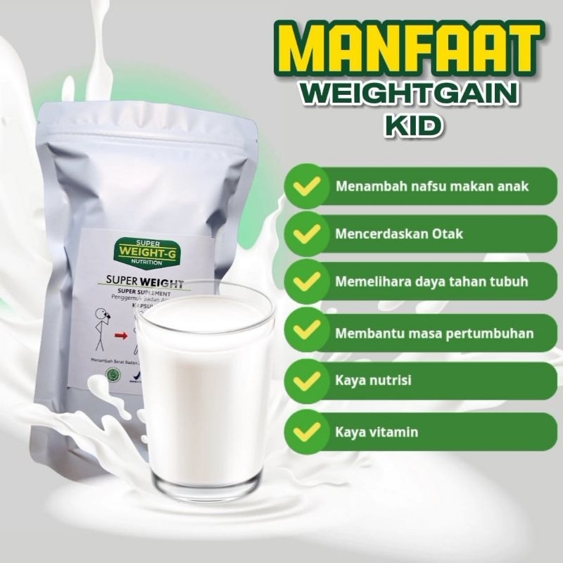 

[350gr]SUPER WEIGHT GAIN SUSU PENGGEMUK BADAN ,ANAK DAN DEWASA