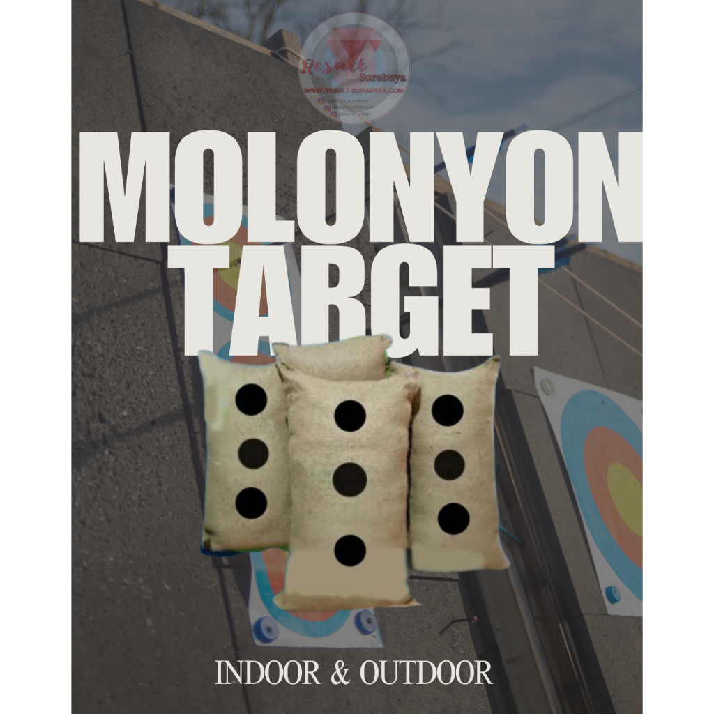 Molonyon Target Panah Tidak Mudah Tembus Bahan Rustic Karung Goni Isian Penuh