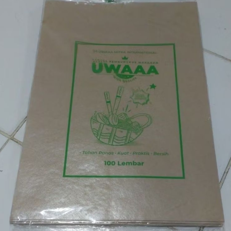 Kertas Nasi Bungkus 1 pak isi 100 lembar