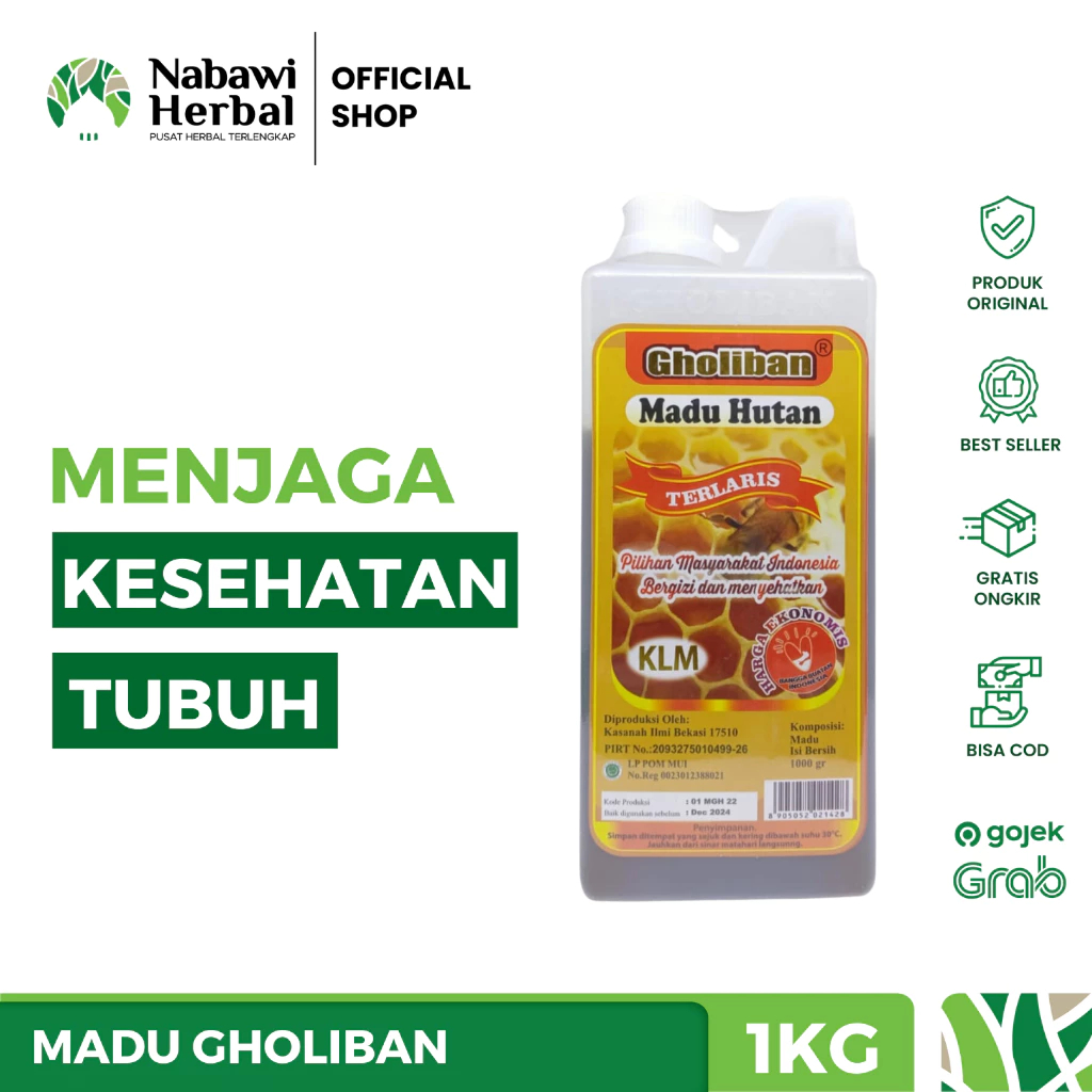 

GHOLIBAN - Madu Hutan Kalimantan KLM 100% Asli 1kg