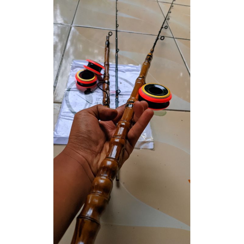 JORAN PANCING BESUTAN IKAN MAS LENTUR SET GULUNGAN PANCING