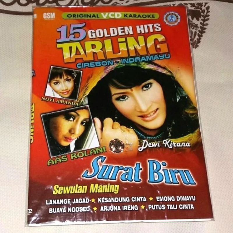 VCD Karaoke 15 Golden Hits Tarling Cirebon - Indramayu DEWI KIRANA AAS ROLANI NOVY AMANDA Surat Biru