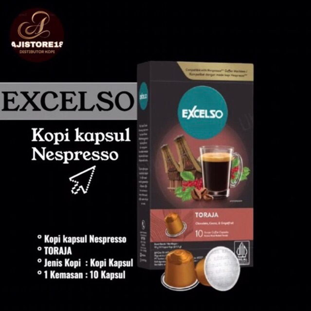 

Kopi Kapsul Excelso Nespresso- TORAJA