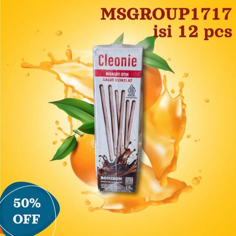 

BISKUIT Cokelat CLEONI DKING isi 12pcs Pocky coklat stick