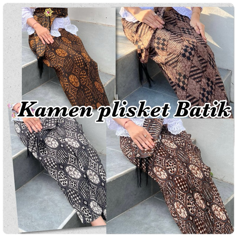 Rok kamen plisket batik - kamen plisket dolby