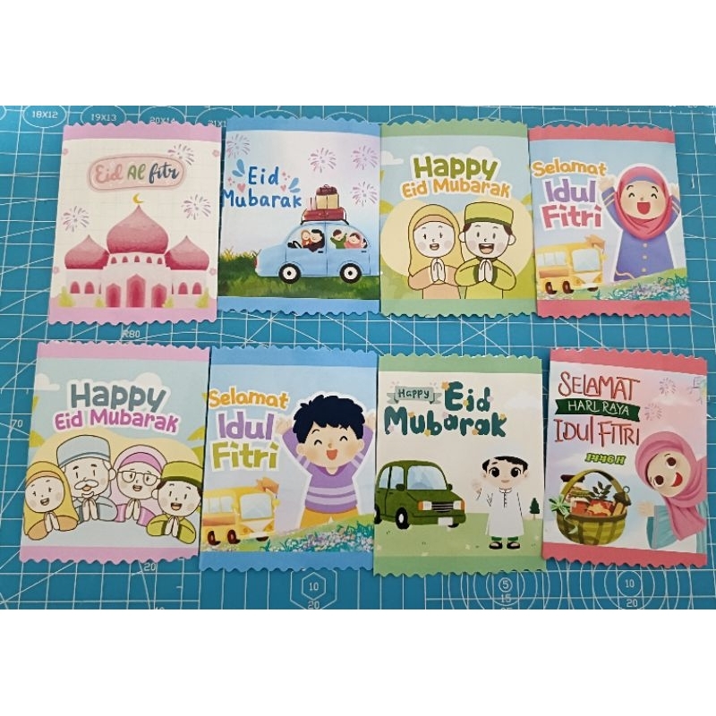 

amplop lebaran bentuk permen custom premium 1pack isi 10 pcs