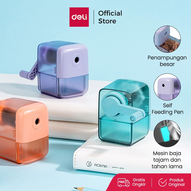 

Deli Rautan Serutan Putar / Rotary Sharpener Self Feeding Pen X60