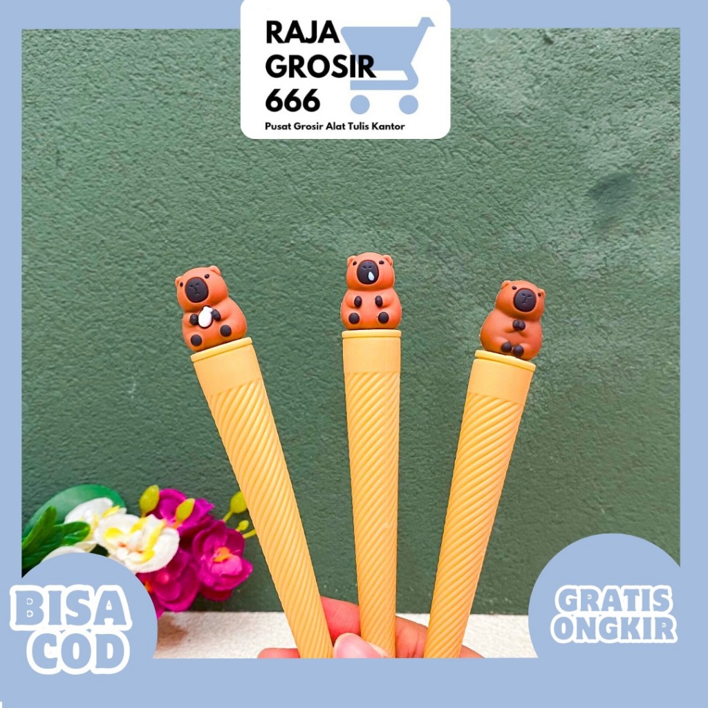

PULPEN GEL ICE CREAM CONE CAPYBARA PGK-1793 BOLPEN PEN PENA ALAT TULIS KANTOR COD CAPIBARA KAPIBARA
