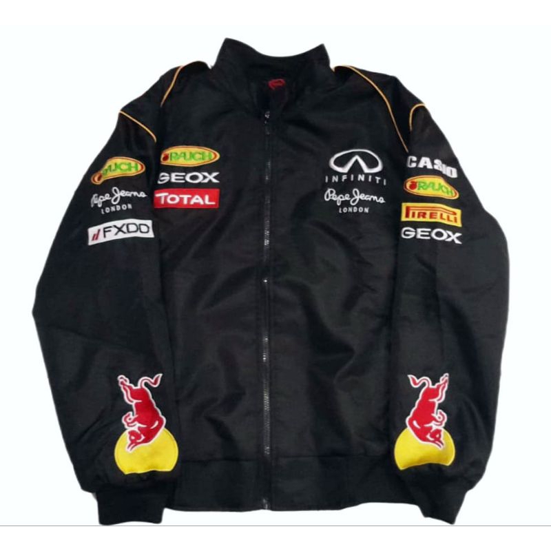 Jacket Racer RedBull Formula 1 Vintage Nascar Full Bordir Limit Edition Original Art 1016