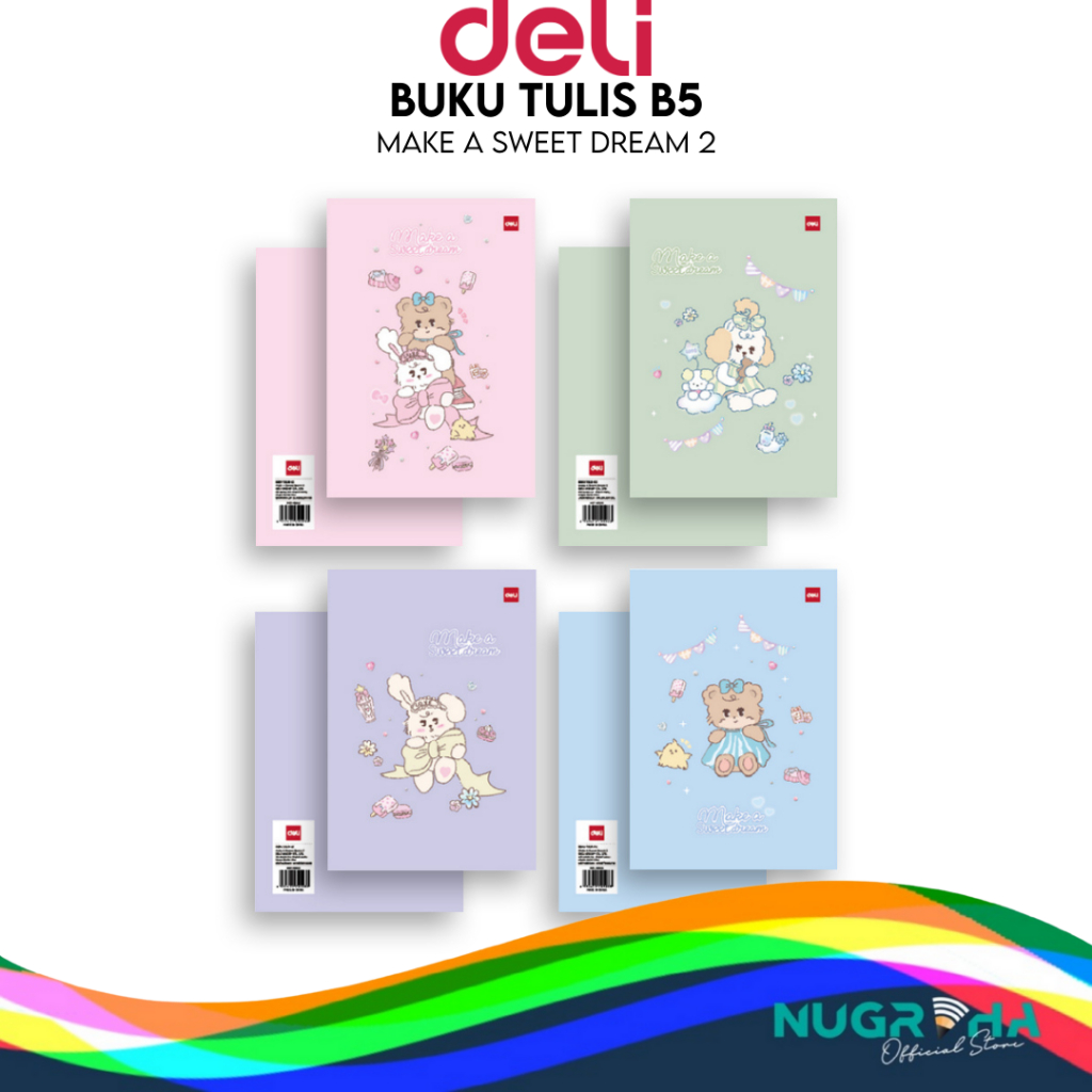 

2025 Buku Tulis Sekolah DELI 42 Lembar Make ASweet Dream 2