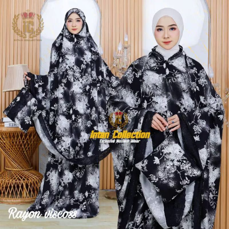 MUKENA DEWASA/MUKENA BAHAN RAYON VICSCO/MUKENA RENDA MOTIF RENDA BESAR /MEWAH
