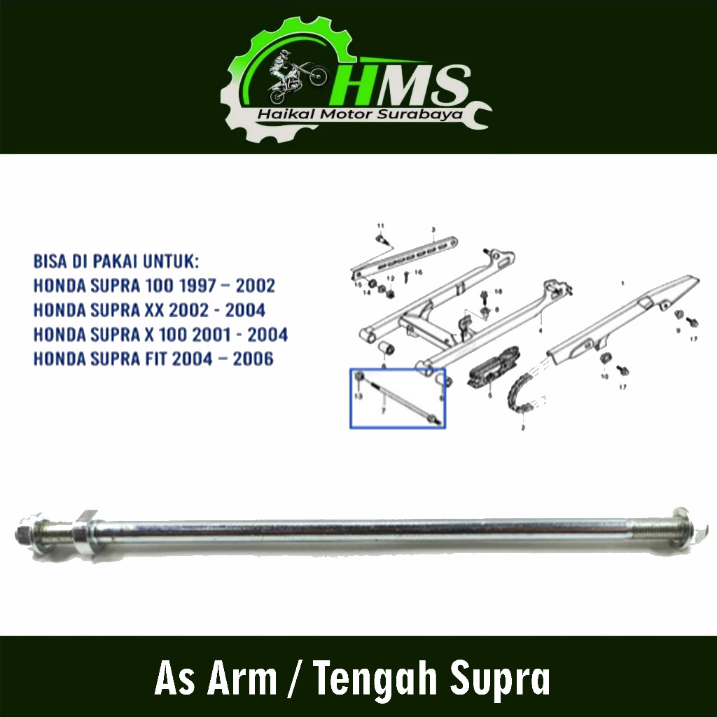 As Arm / Tengah Supra - As Swing Arem Fork Forek Garpu Tengah Center Supra 100 Supra XX Supra Fit