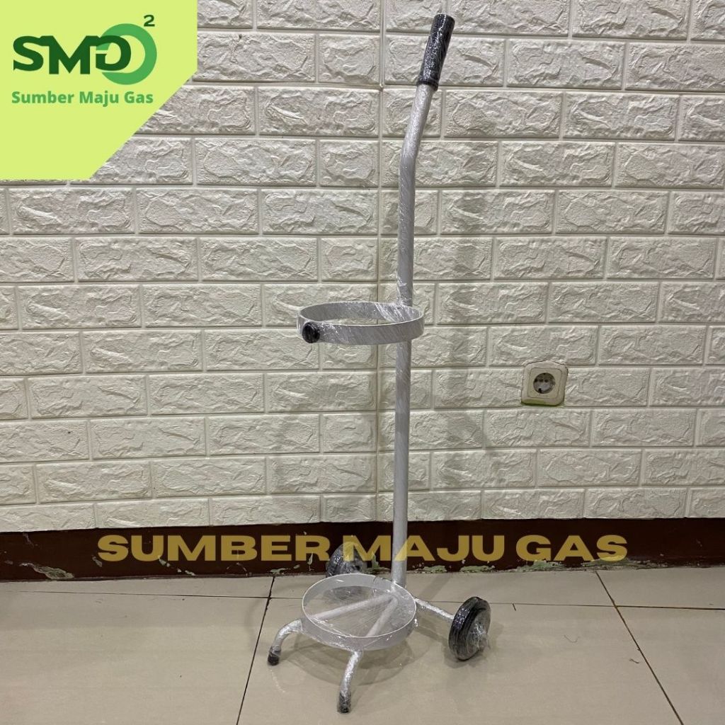 Troli / Troly / Trolley Tabung Oksigen 1m3, 1,5m3 dan 2m3