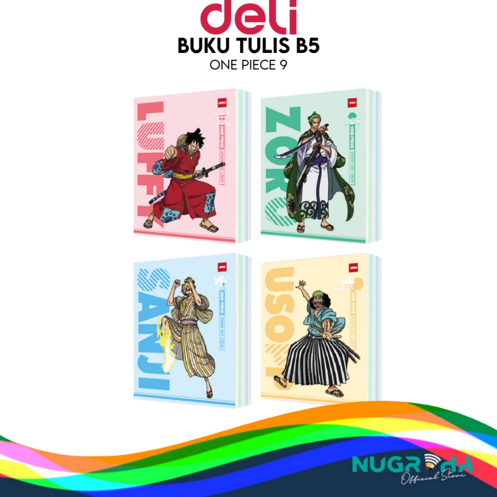 2025 Buku Tulis Sekolah DELI 42 Lembar – One Piece 9