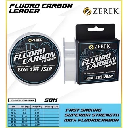 SENAR PANCING ZEREK 100% FLUOROCARBON LEADER 15LB/20LB/25LB/30LB/40LB/50
