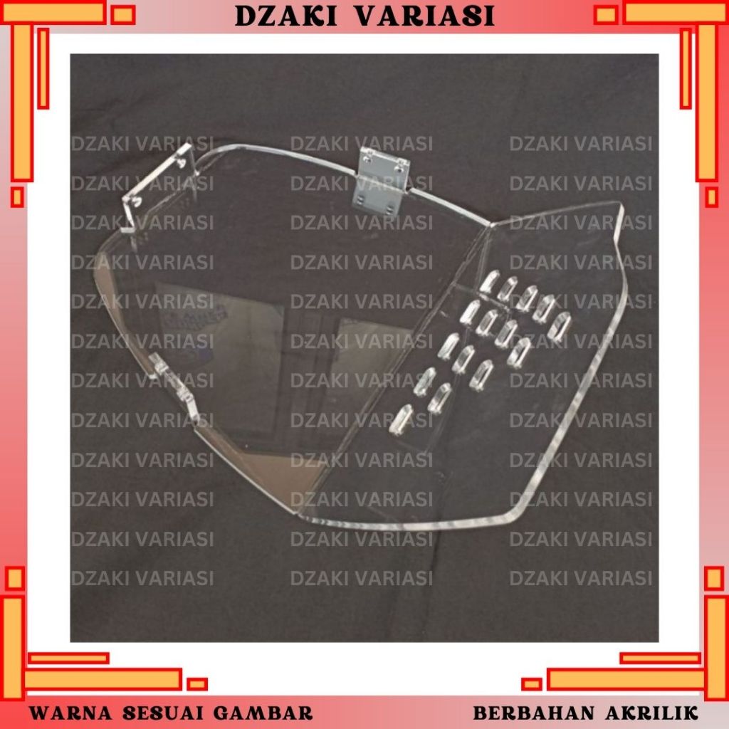 DOWNDRAFT TRANSPARANT PCX 160 SEKAT BAGASI MIKA PCX PEMBATAS BOX PCX