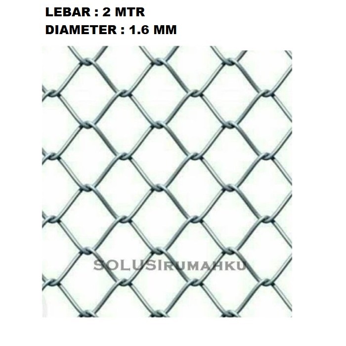[ INSTANT ] Kawat Harmonika tinggi 2 meter x tebal 1.6 mm / Ram Wajik Pagar Kandang Hewan